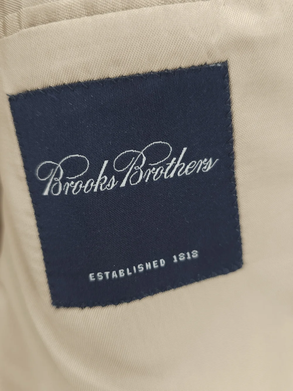 BROOKS BROTHERS Blue Herringbone Check Blazer Sport Coat Silk Wool Linen 41R